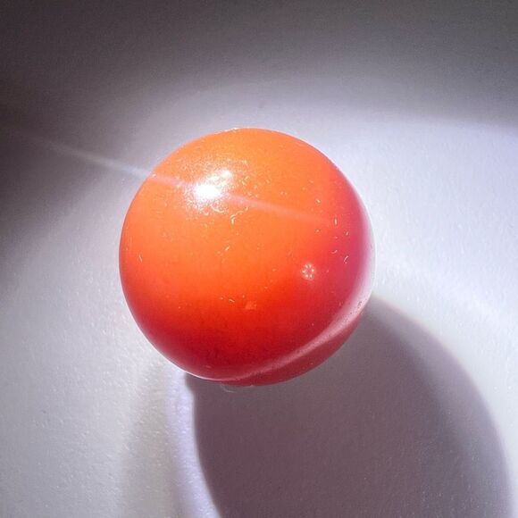 Carnelian‎ Agate Crystal Marble Sphere (#7) - Picture 3 of 10